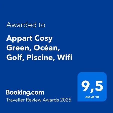 Appartement Cosy Green, Ocean, Golf, Piscine, Wifi *